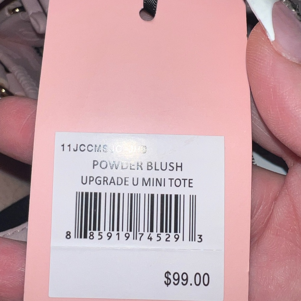 Juicy Couture Upgrade U Mini Tote Powder Blush Bag  New with tags $99 - Picture 7 of 7